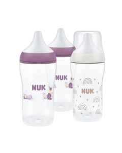 NUK Perfect Match Multi Pack 3er Flaschen Set lila weiß