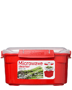 Sistema Mikrowellen Dampfgarer mit herausnehmbarem Korb 2400ml